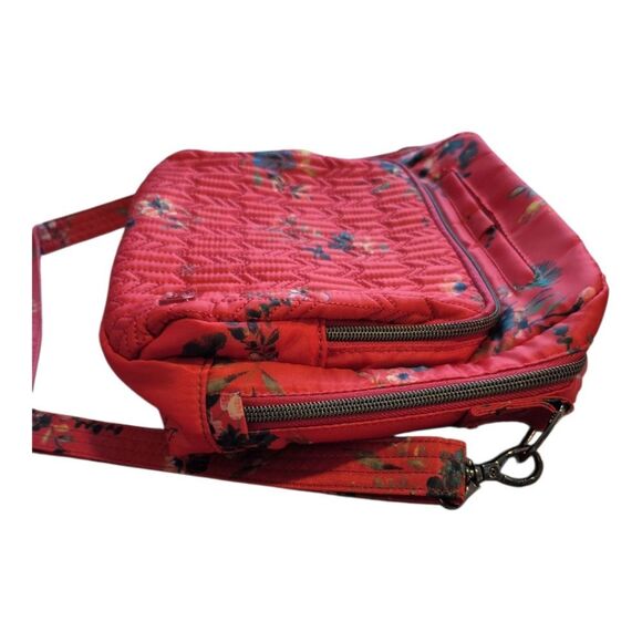 Lug Ranger Red Boquet Floral Quilted Puffer Crossbody Bag Excellent Condition - Picture 7 of 13